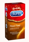 DUREX REAL FEEL - Caja de 12 preservativos.